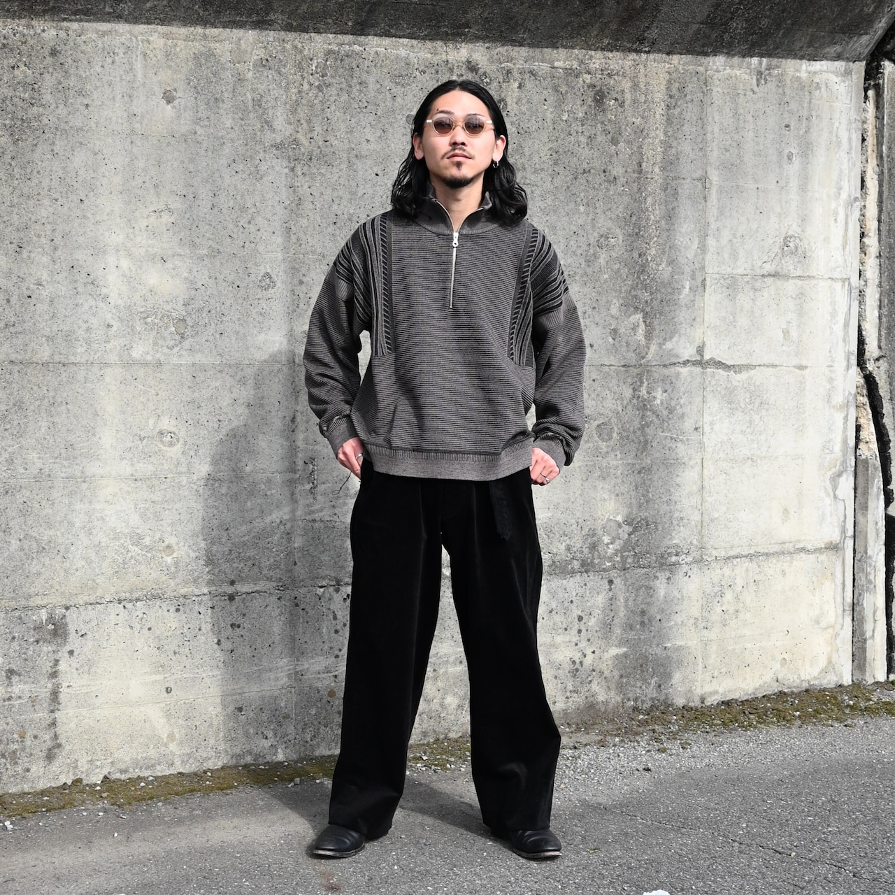 YASHIKI / Fuyushigure Half Zip Knit