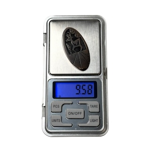 Hopi Beauford Dawahoya overlay silver pendant pin