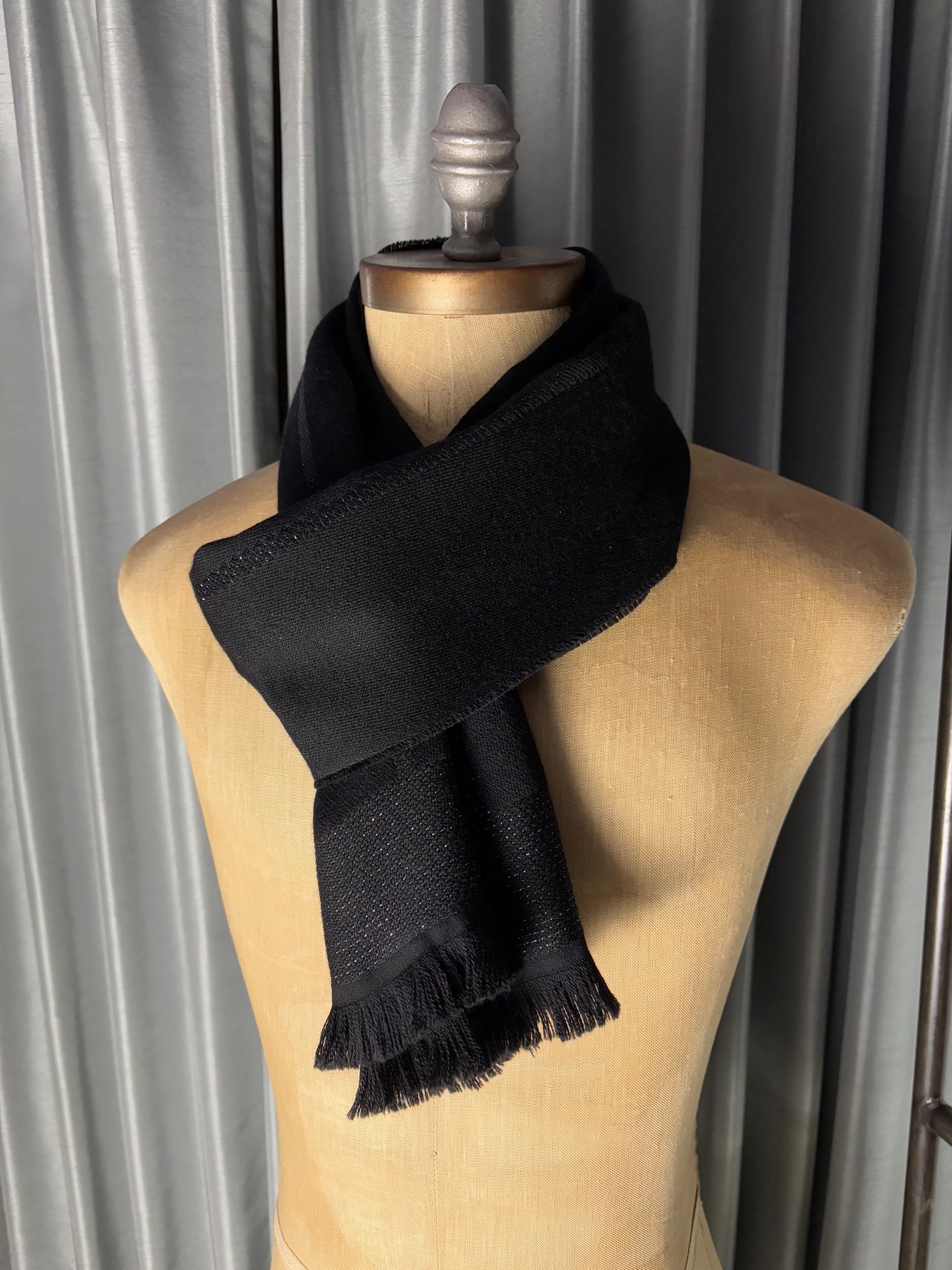DOLCE&GABBANA black logo scarf