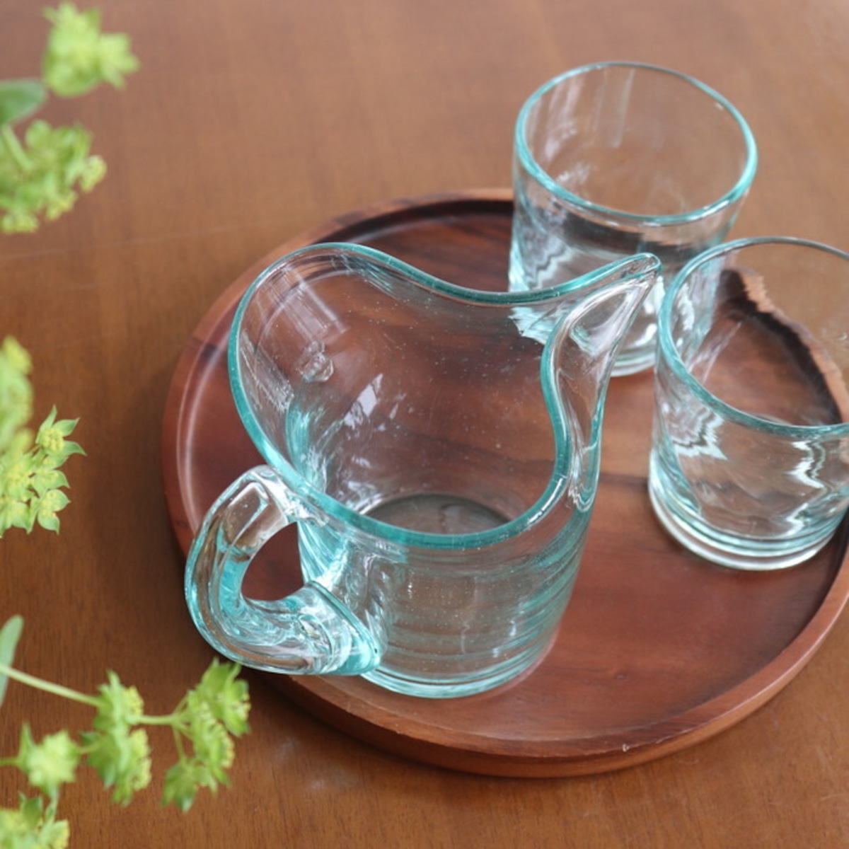 琉球ガラス 奥原硝子製造所 ペリカンピッチャー 小 Ryukyu glass #284 