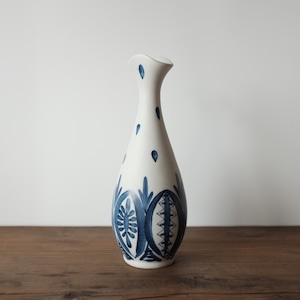 ARABIA / hand painted flower vase