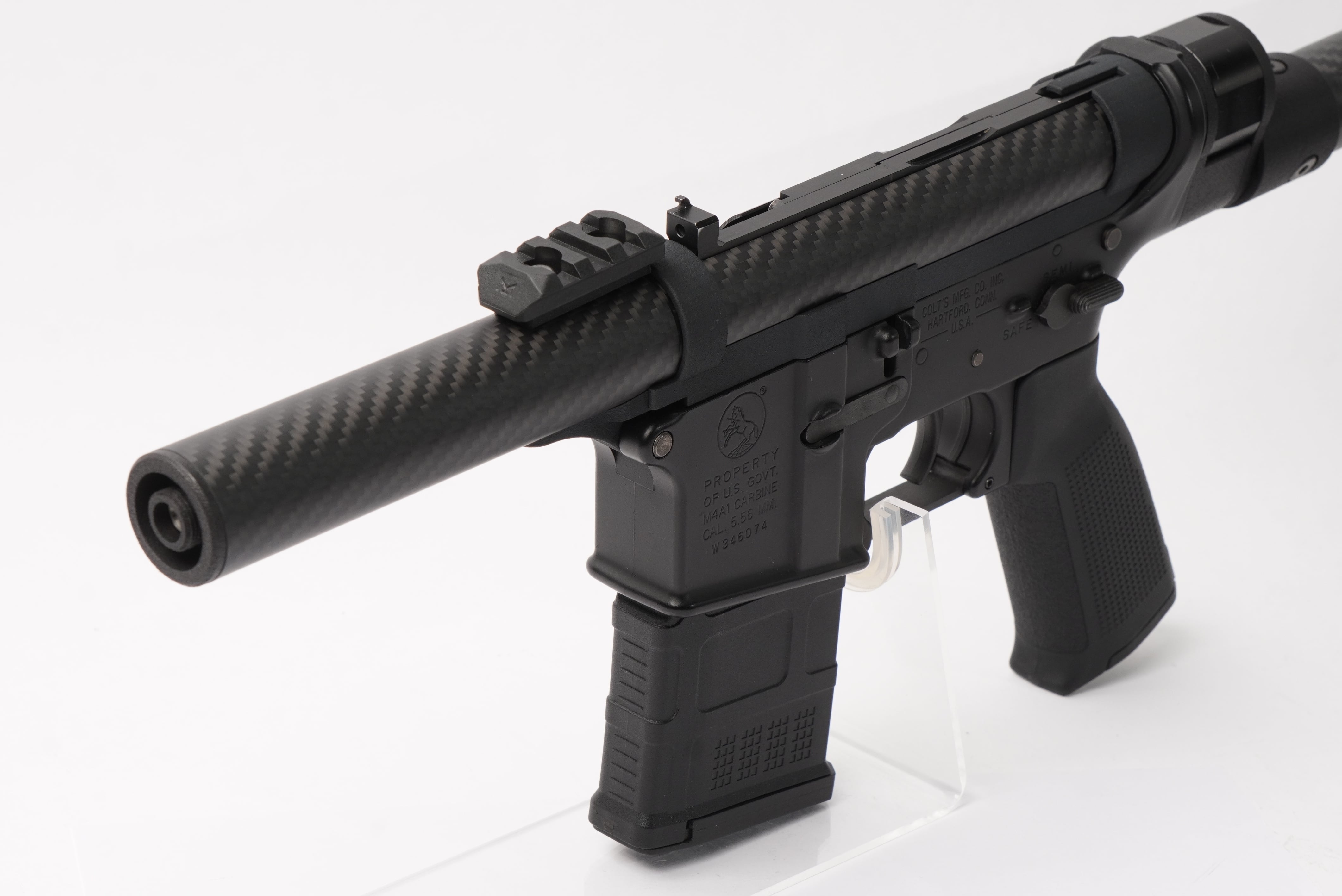 マルイ 次世代M4用 アウターバレル一体型カーボンアッパーレシーバー 5