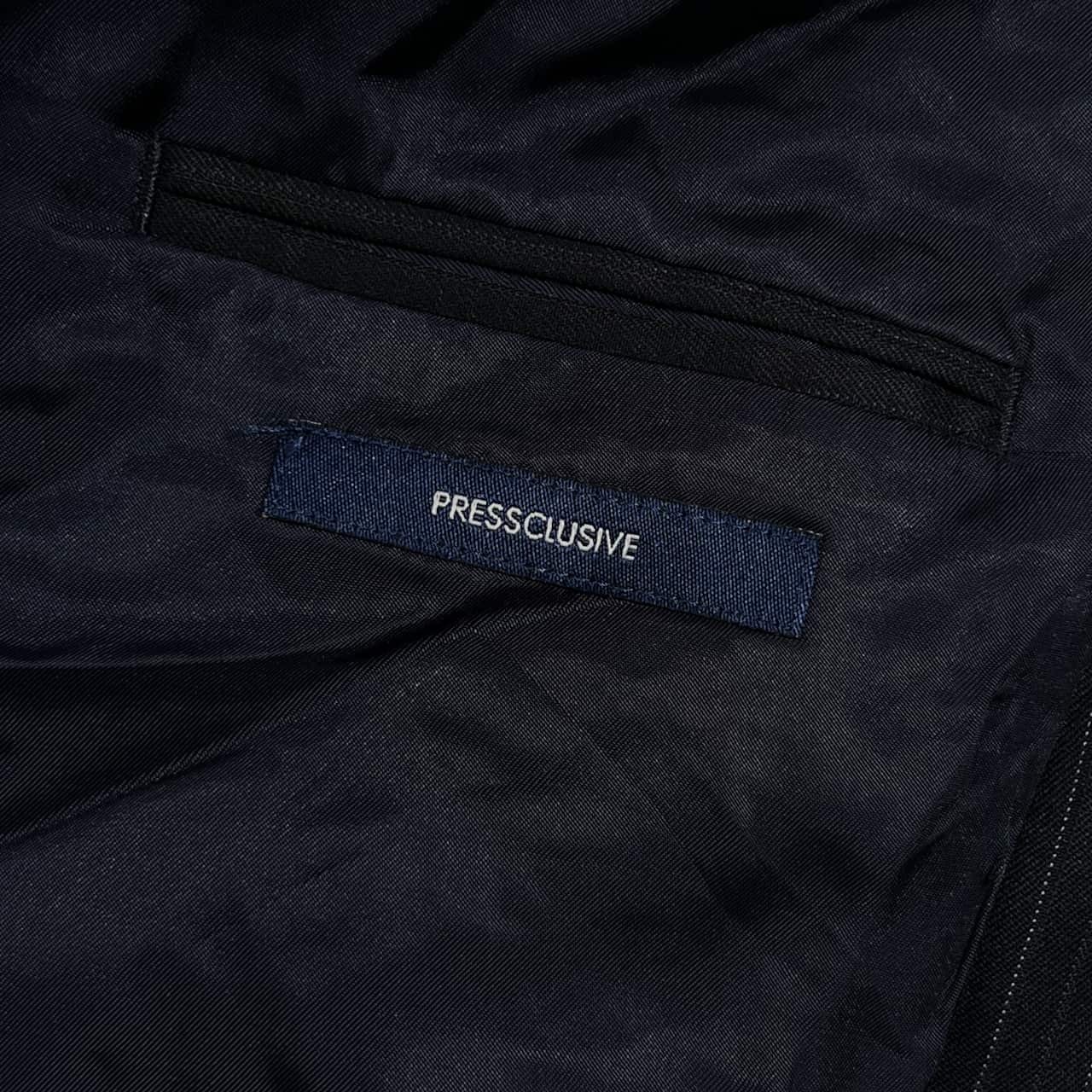 J.PRESS ジェイプレス PRESSCLUSIVE ストライプ テーラードジャケット 98-90-180 AB7/ブラック系 メンズ