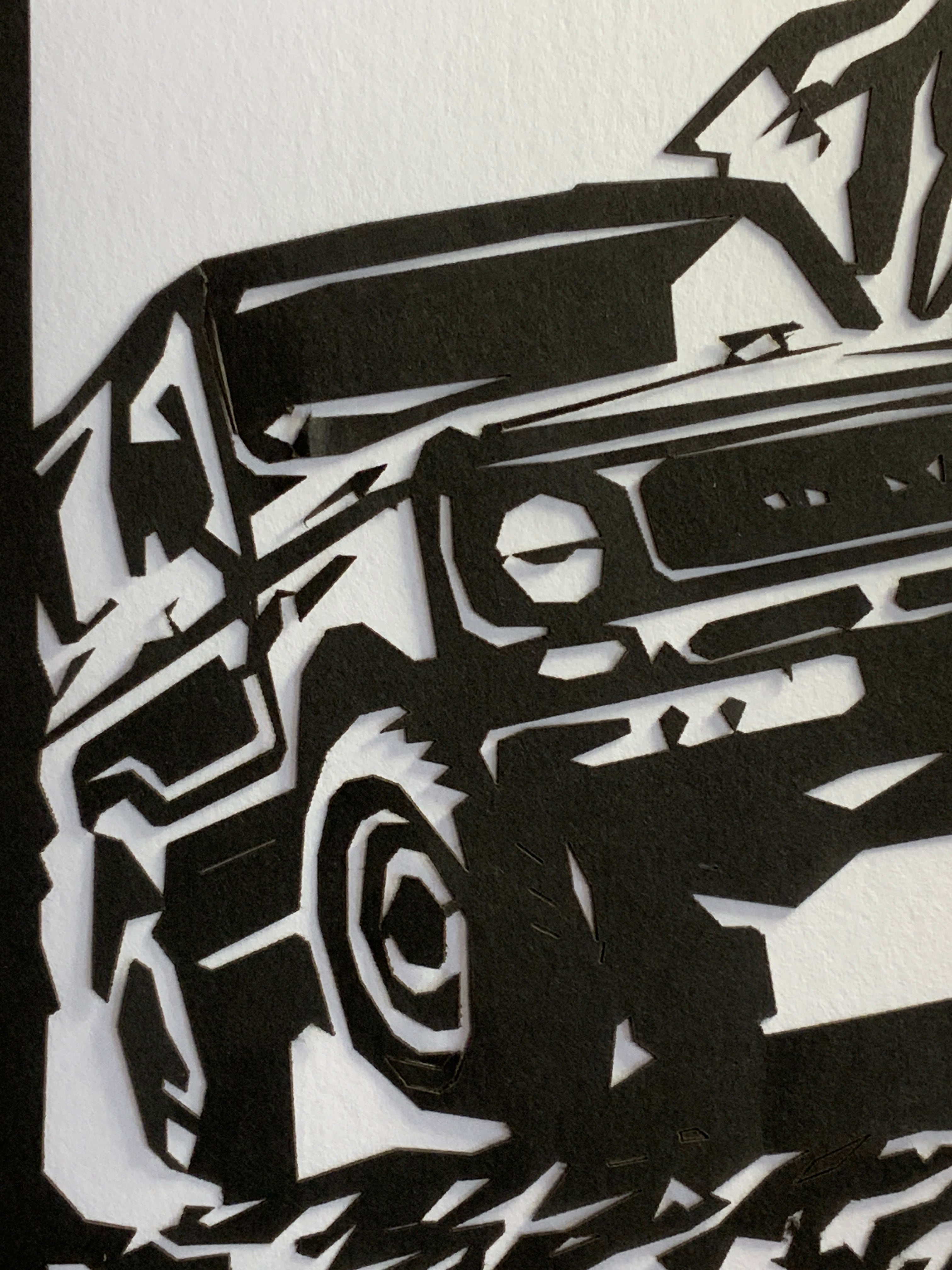 493-Car-ジムニー切り絵 | PAY ID