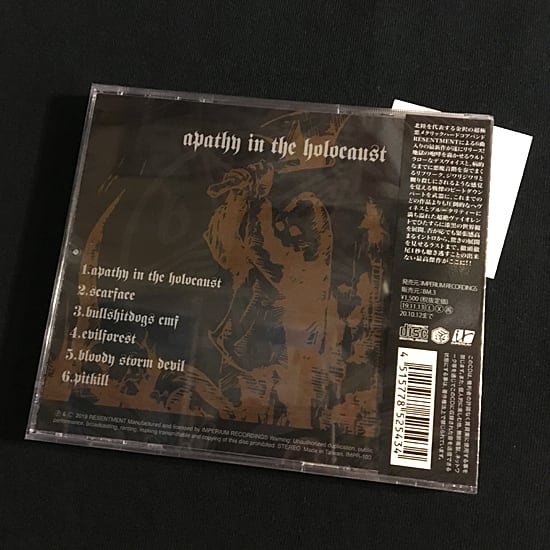 RESENTMENT / apathy in the holocaust (CD) | PICTURE MOUSE