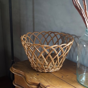 丸 バスケット S〈ラタン・籐 ・カゴ・ 収納・ディスプレイ・ ランドリー 〉112051