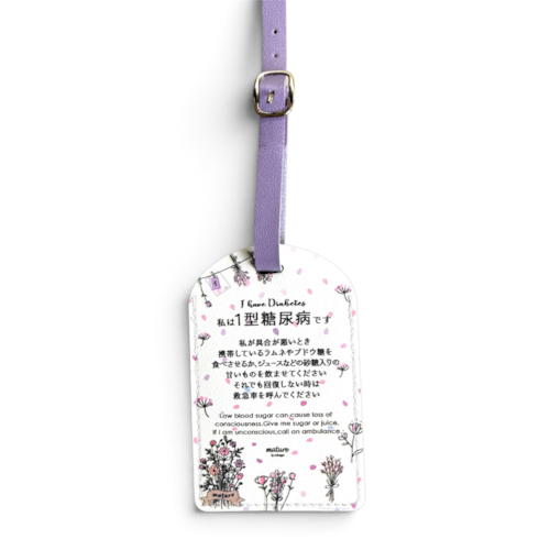 Soft Faux leather Pass case “dried flower♡”