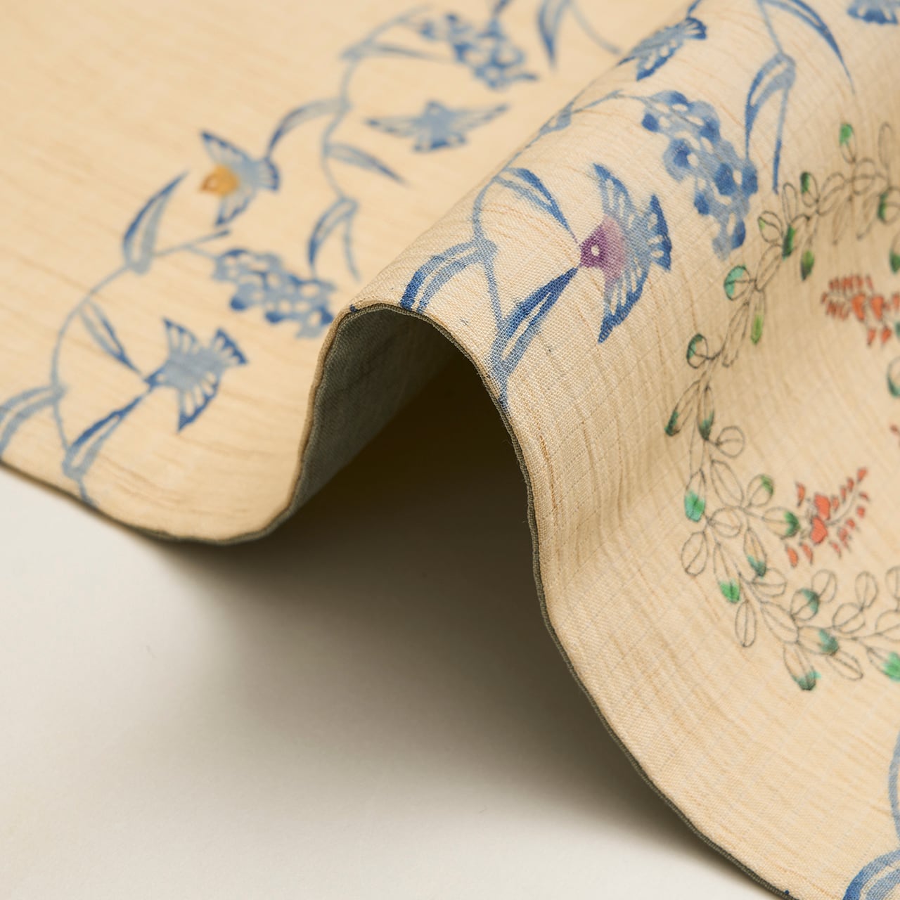 稲穂に雀と花丸紋 絽麻 夏名古屋帯【未着用品】 | かわの屋