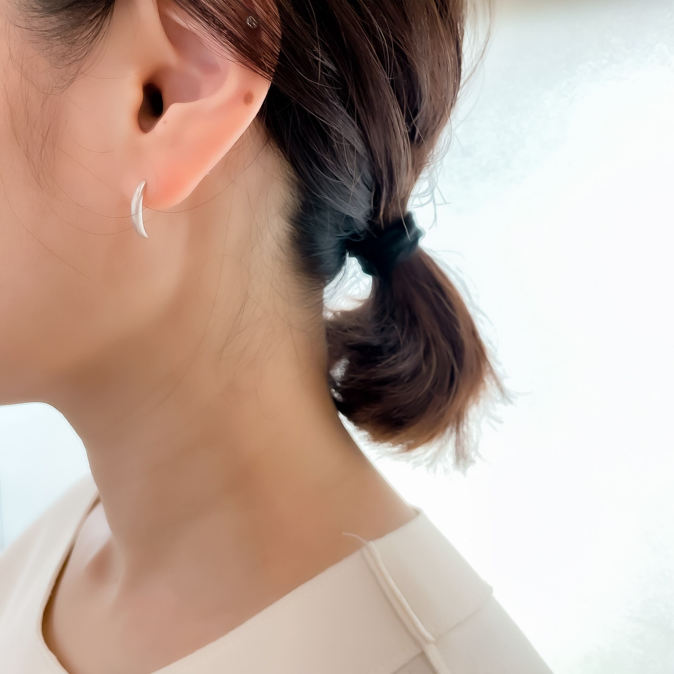 k10WGピアス K10WG ピアス