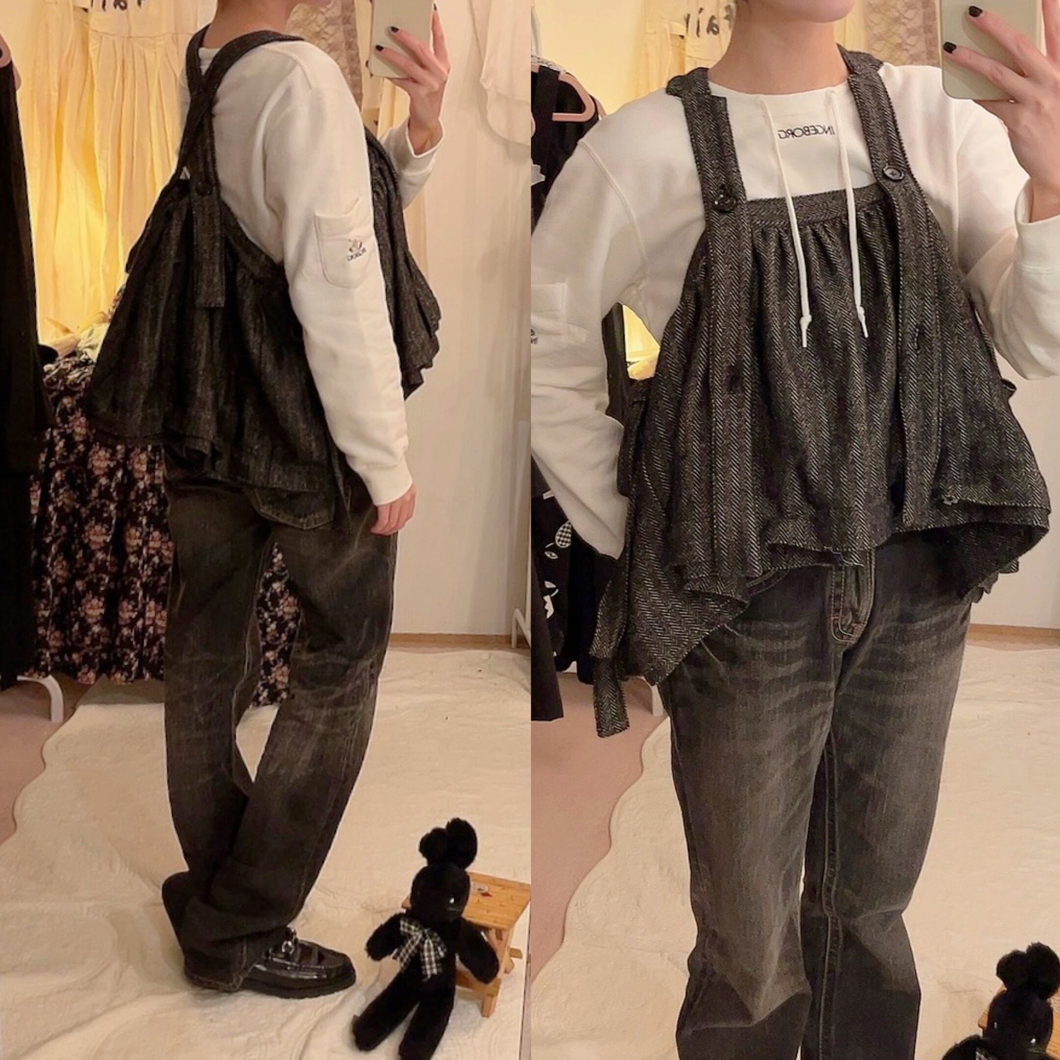 original / eight legs suspender skirt 1.