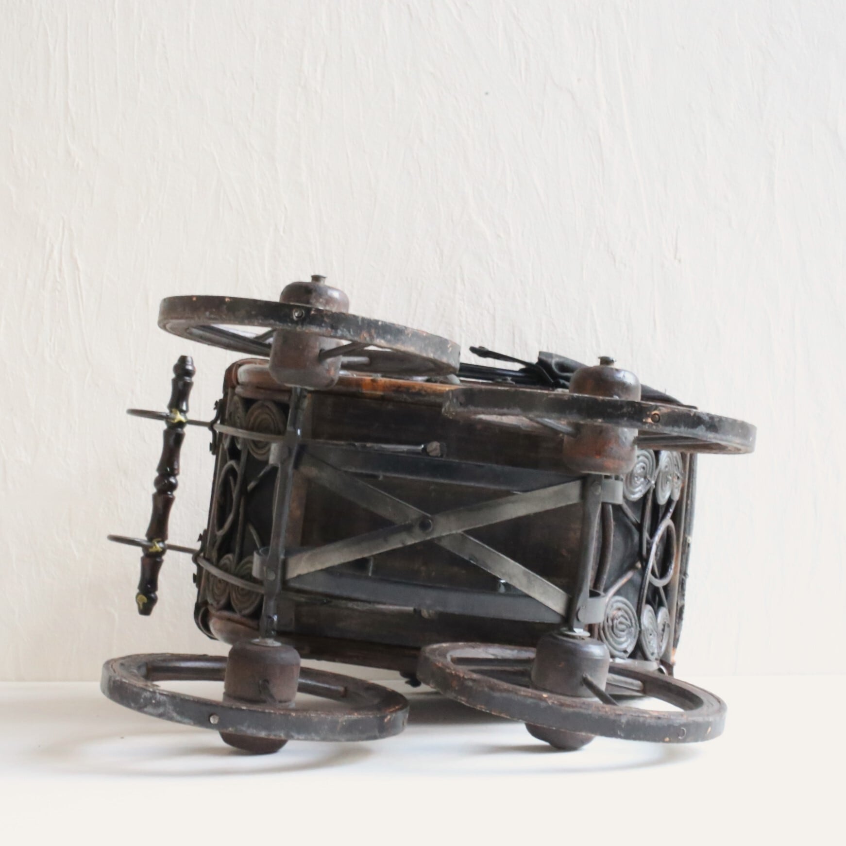 フランス アンティーク ヴィンテージ ドール用 ベビーカー （小