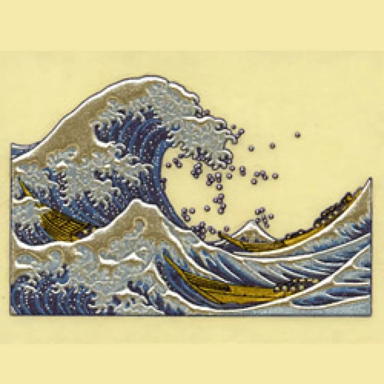 浮世絵 うつし金蒔絵 「浪裏」