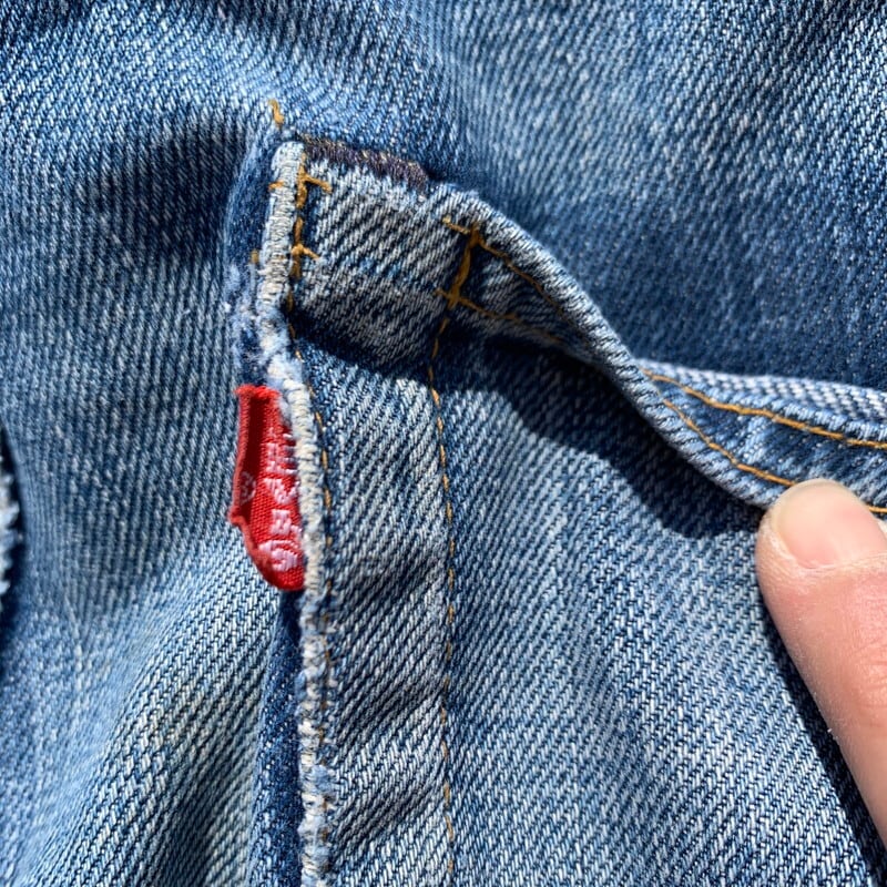 60's LEVI'S リーバイス 505 Big E デニム 刻印4 脇割 平行ステッチ 42TALON バックポケット裏シングル リペア有り  W34 ゴールデン USA製 希少 ヴィンテージ BA-825 RM1194H | agito vintage powered by BASE