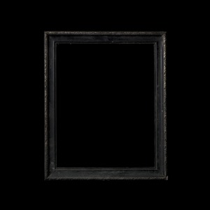 金彩色の黒い木製フレーム, 欧州, 20世紀.