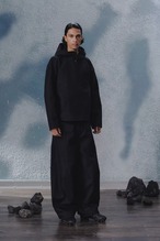 Conchoboe Pleated Half-Zip Hoodie