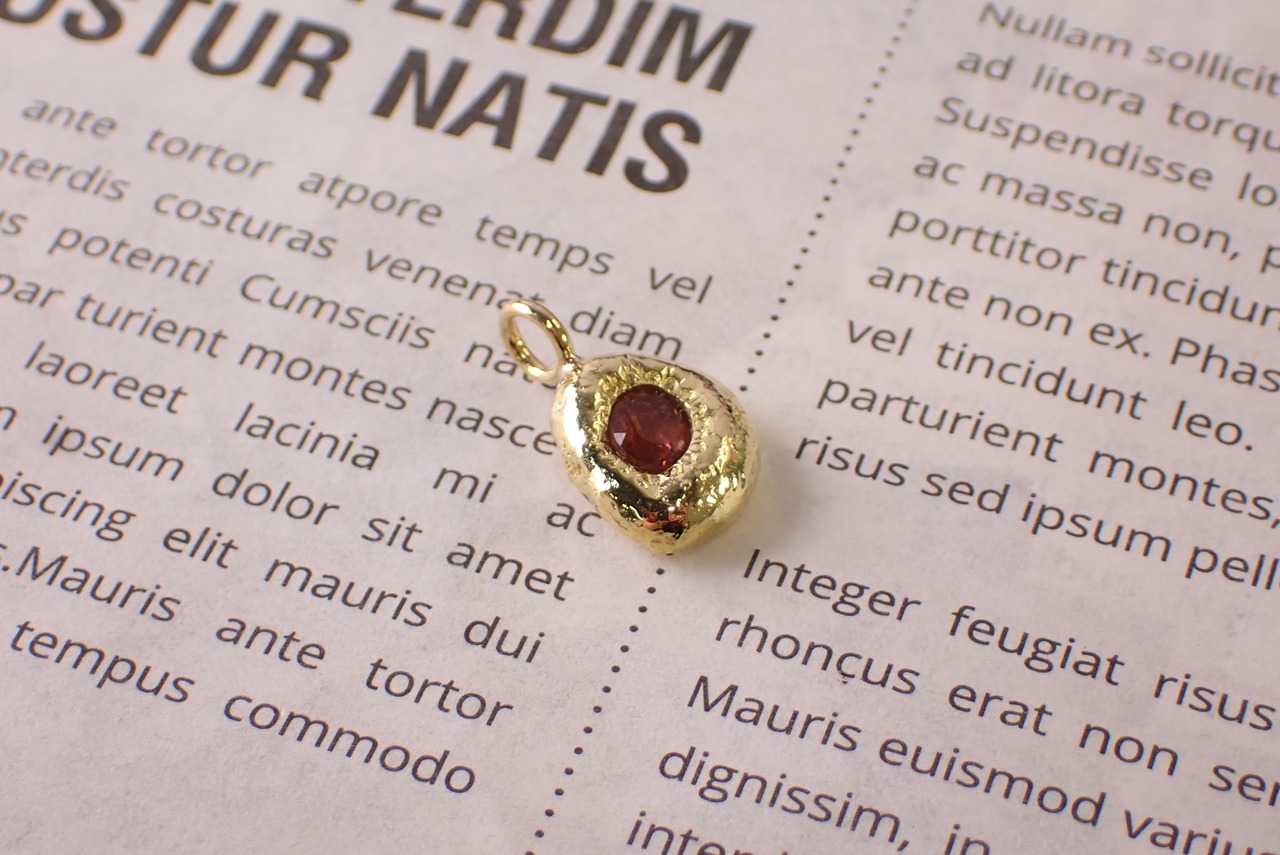 トルマリンペンダントトップ ブラス(真鍮) [D11‐87]