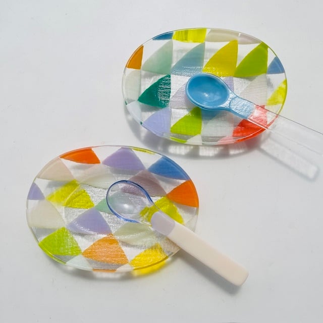 天気雨 バイカラースプーン カラー | ihana design(イハナデザイン）