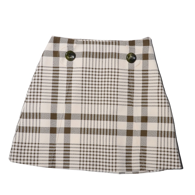 unused)   mulberry  19SS  plaid check   mini skirt 40