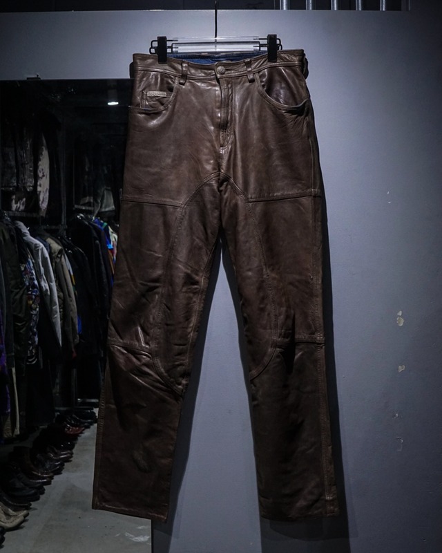 【add (C) vintage】“Marlboro Classics” Vintage Reversible Leather Pants