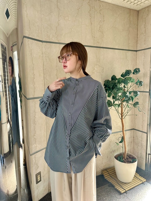 【Special order item】ランダムストライプブラウス