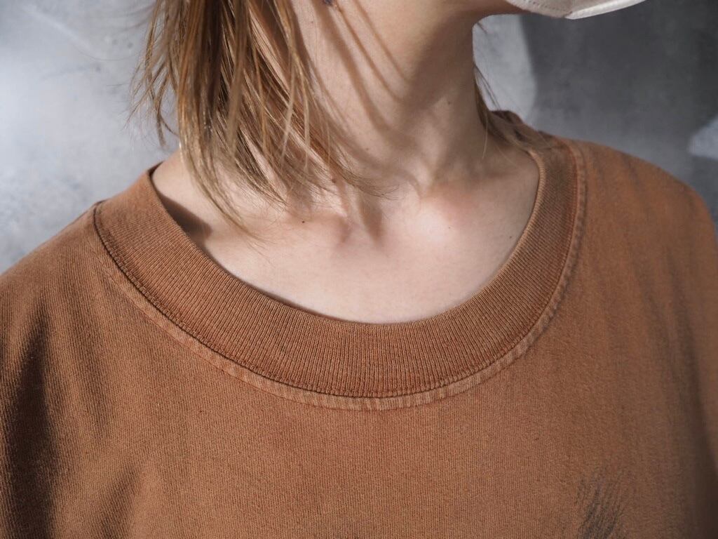 Find 10 Cougas piece trompe l'oeil dyeing loose Tee