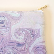 墨流しポーチ 〔ガラス工房の甘い香り〕