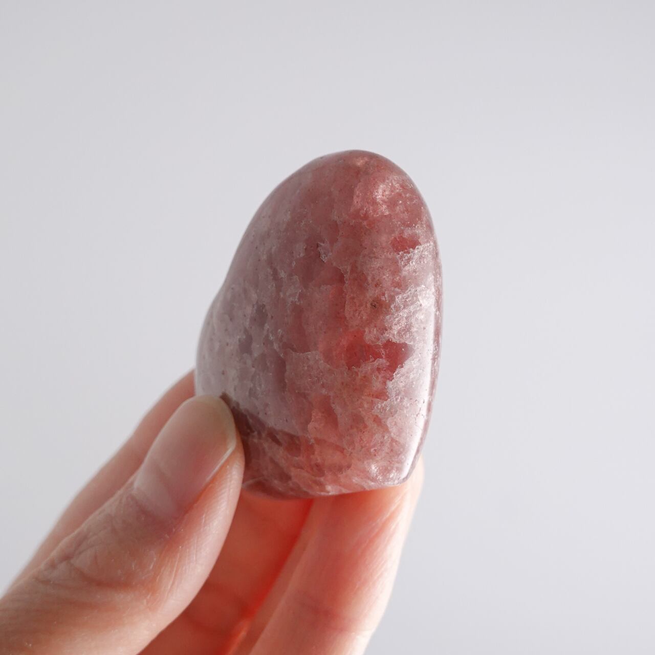 ストロベリークォーツのくまちゃんとハートの贅沢セレブブレスレット⭐︎きらきら⭐︎ ストロベリークォーツのくまちゃんとハートの贅沢セレブ