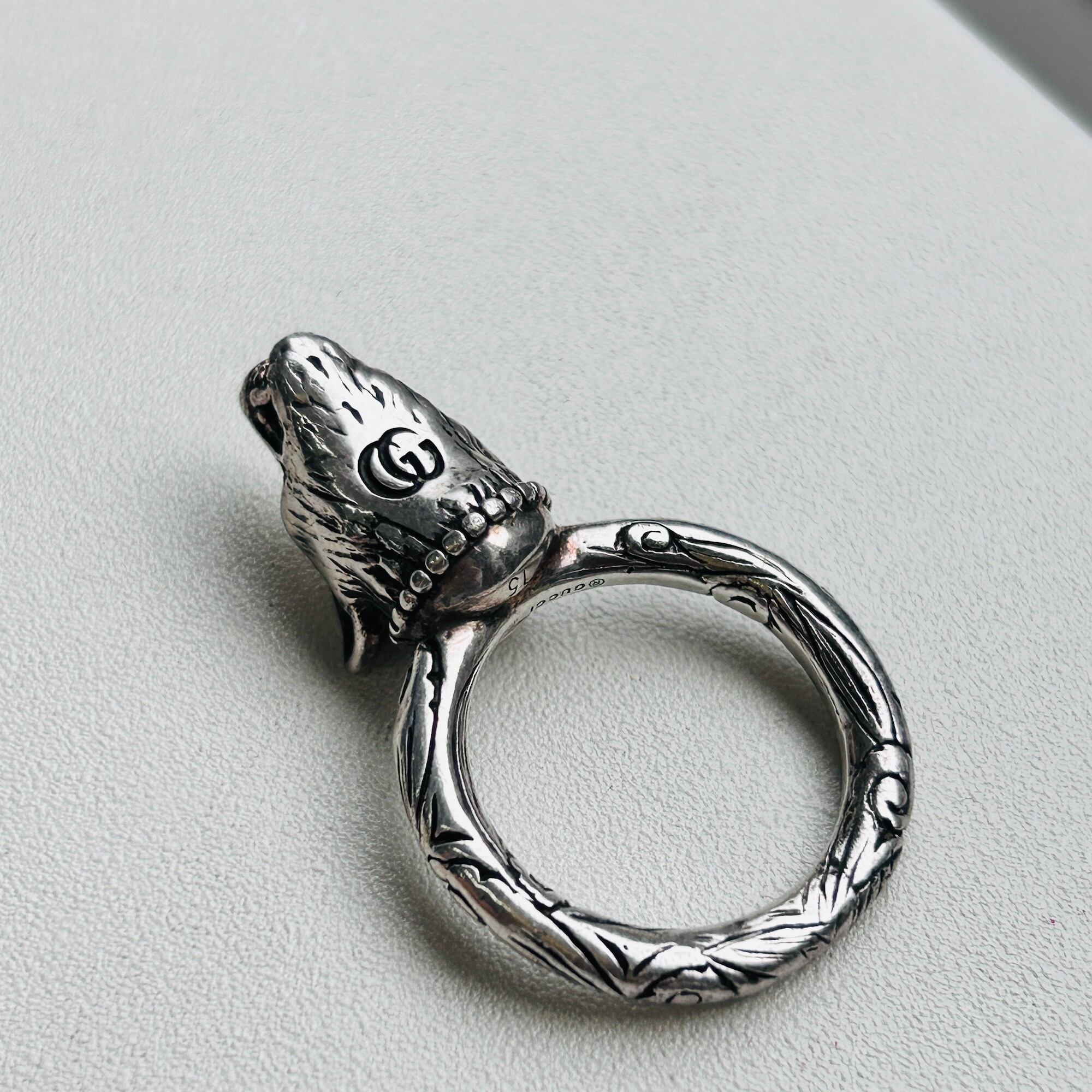 GUCCI シルバー925 ウルフHEAD リング(15号) | Milo Antiques GUCCI シルバー925 ウルフHEAD リング(15号) | Milo Antiques