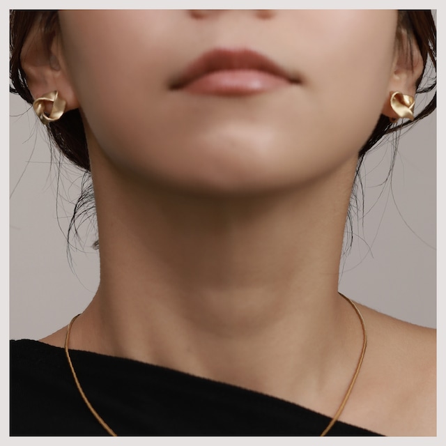 Pierce/Earring -Matte Gold-