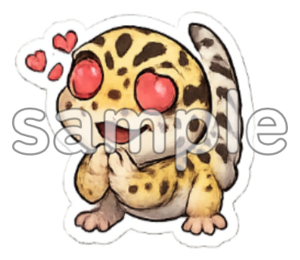 Simple & Useful Leopard Gecko Sticker Set | Kawaii Edition あいさつ・返事に使えるレオパスタンプ集