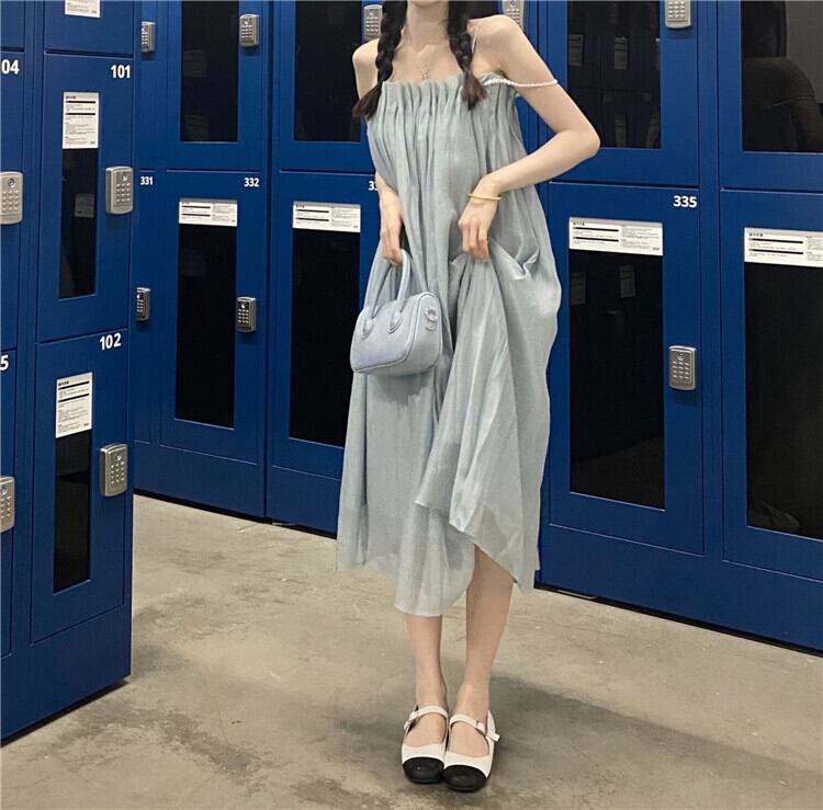 スタイルロングパールトップス ドレス サマーセーター 夏物 真珠 クレセントシティ17460455865