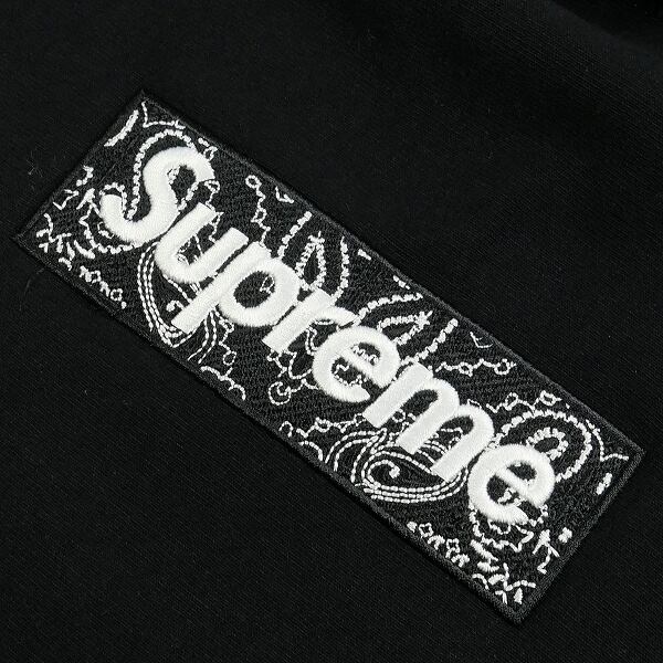 Supreme bandana box logo hooded BLACK Sメンズ