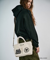 【直営限定ITEM】-TYPE C- パッチコンパクト3wayバッグ (IVORY)　CQ-49501H