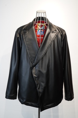 NOBNAGA Paris / Faux Leather Biker Jacket (220824)