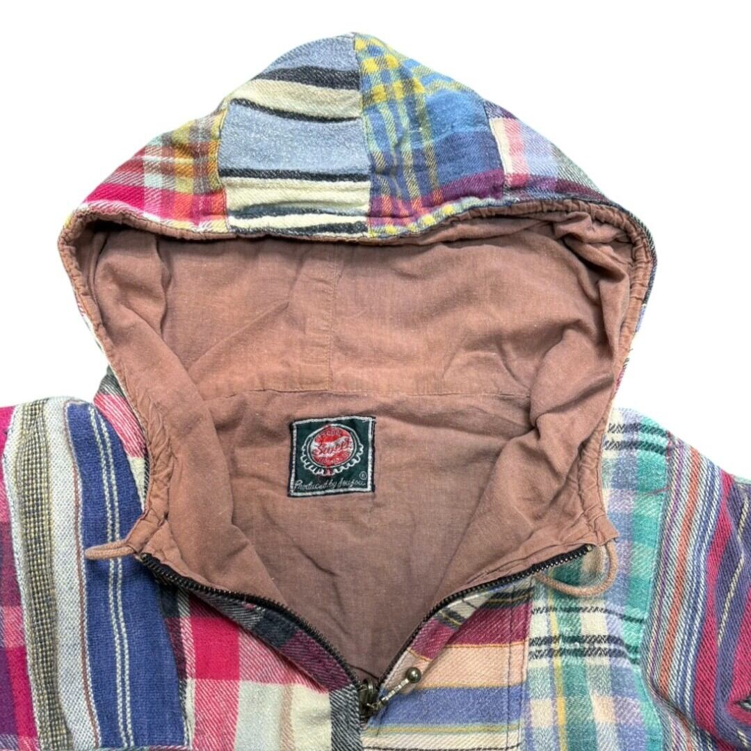 80s~90s patchwork anorak jacket | hollow
