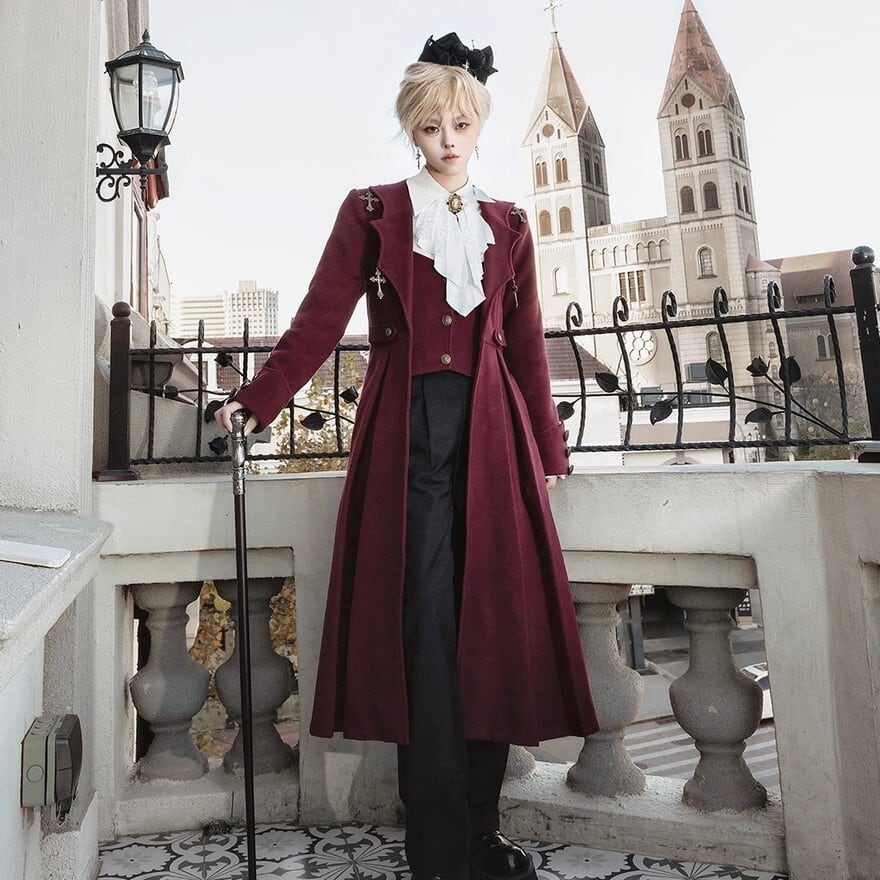 Mサイズ即納】王子系 アリストクラット 3点セット｜ワインレッド