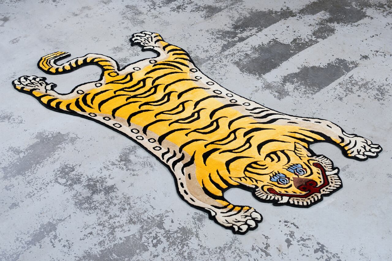 Tibetan Tiger Rug 《Mサイズ•シルク177》チベタンタイガーラグ