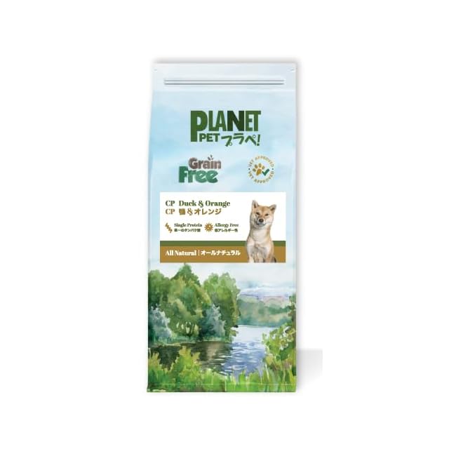 PLANET PET プラペ 鴨&オレンジ　2kg 2袋 Planet Pet プラペ ! CP 鴨 & オレンジ ドッグフード ・穀物不使用