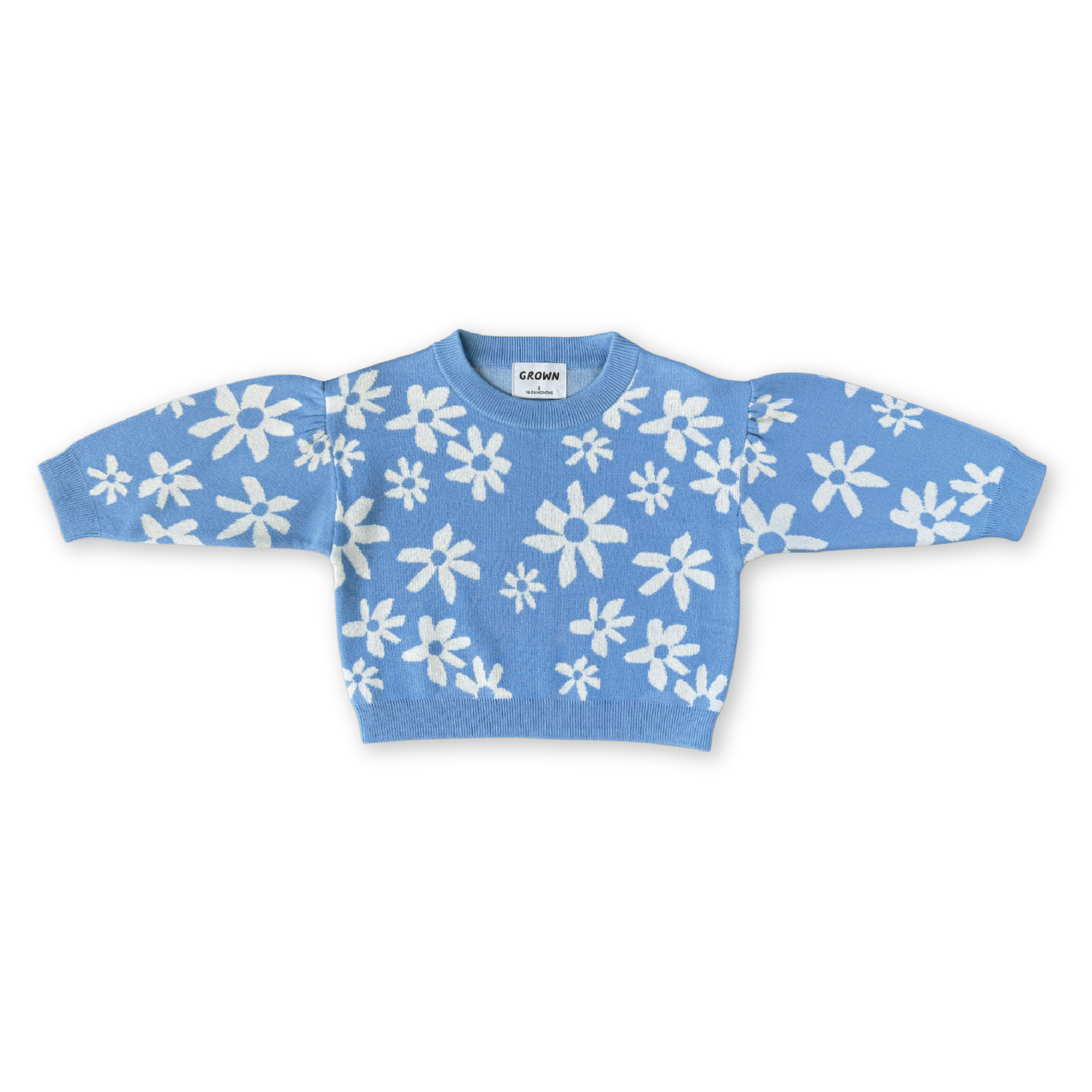 【即納/送料無料】Grown / Organic Wild Flower Knit Pull Over