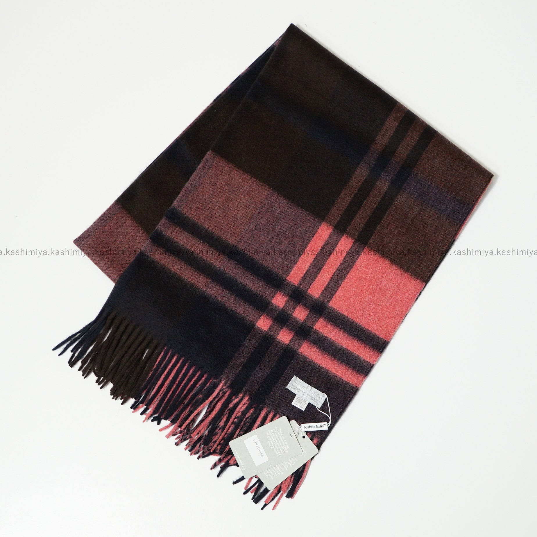 ジョシュア エリス Joshua Ellis カシミヤ大判ストール pink ピンク CPG51154