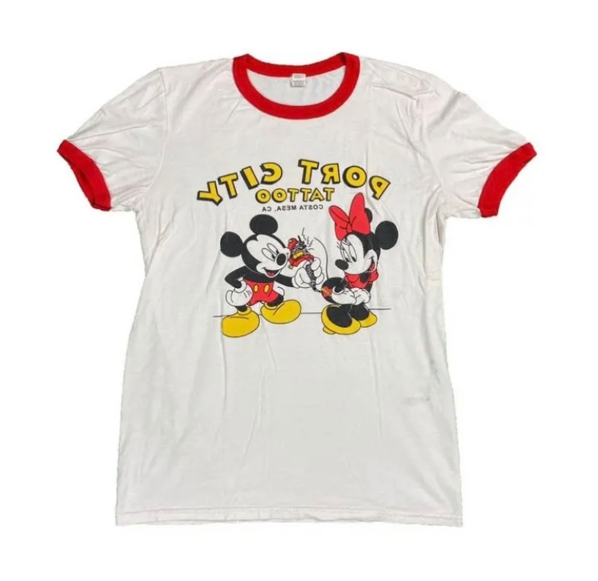 70s 80s 90s ディズニー ミッキー リンガー Tシャツ ビンテージ古着 | wave