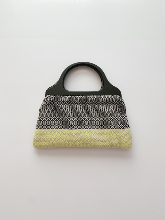 Hand-woven  Wood handle Bag / 蕾