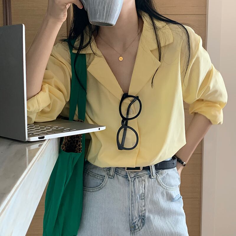 スタイルカラーシャツ トップス サマールーズジャケット 夏物 モンロー84578506404