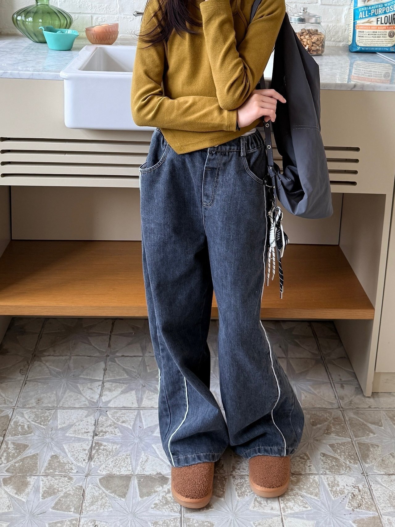 COMMA［取寄］bingzul brushed denim pants 26winter