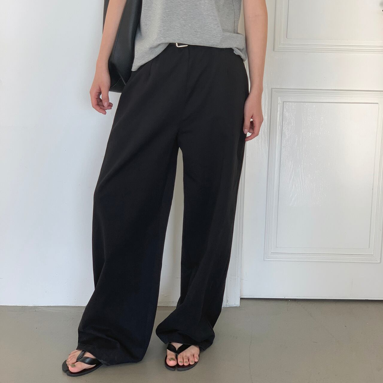 ワイドレッグストレートパンツ a0415