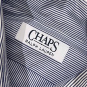 CHAPS RALPH LAUREN チャップスラルフローレン ストライプ 長袖シャツ ドレスシャツ/ブルー系 メンズ ビンテージ