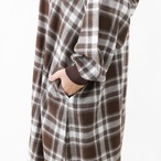 チェック柄ゆったり ロングワンピース