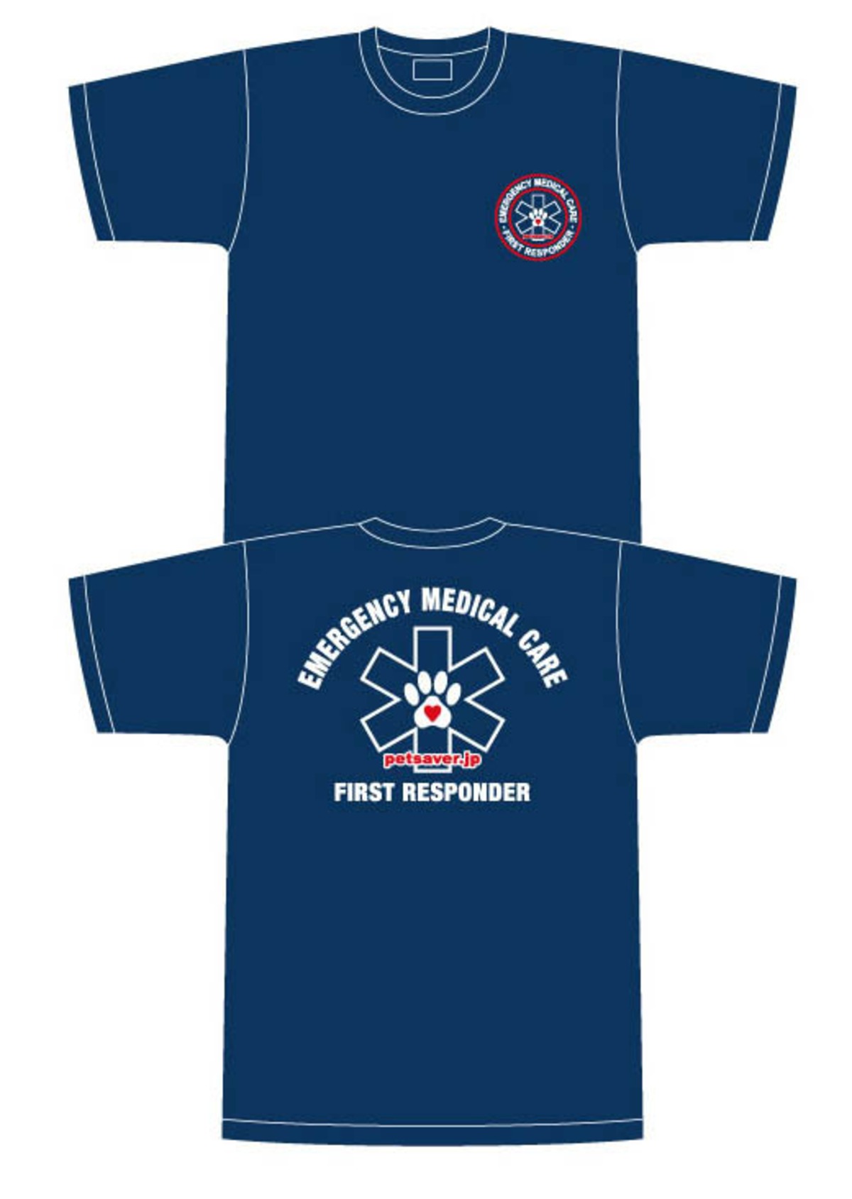 ペットセーバー 救急隊員エアライドTシャツ(First Responder) サイズ 