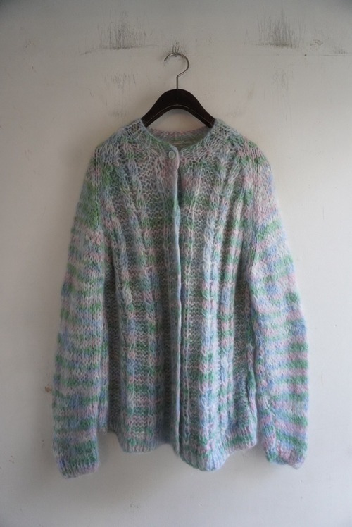 1960s Vintage Mohair Gradation Knit Cardigan