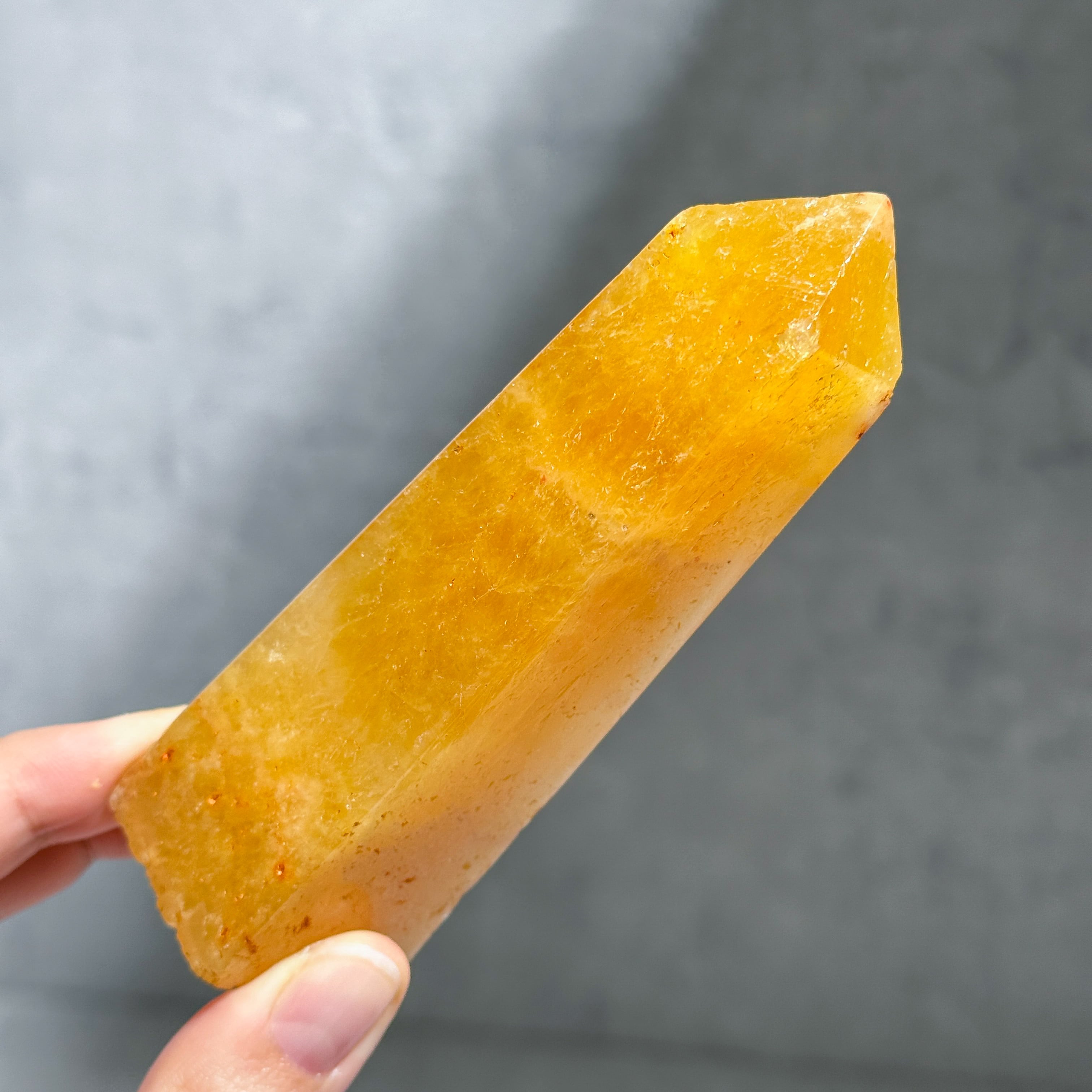 オレンジカルサイト タワー型64◇ Orange Calcite ◇天然石・鉱物